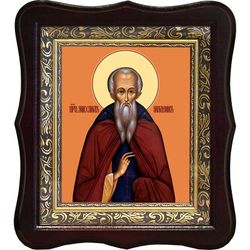 Михаил Малеин преподобный Игумен. Икона на холсте.