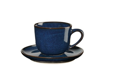 ASA Чашка Saisons Midnight Blue 90 мл с блюдцем для эспрессо