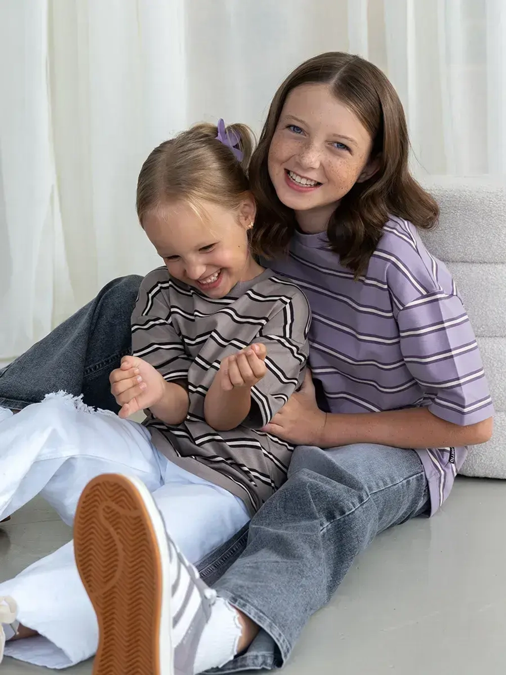 Футболка для девочки в полоску y2k