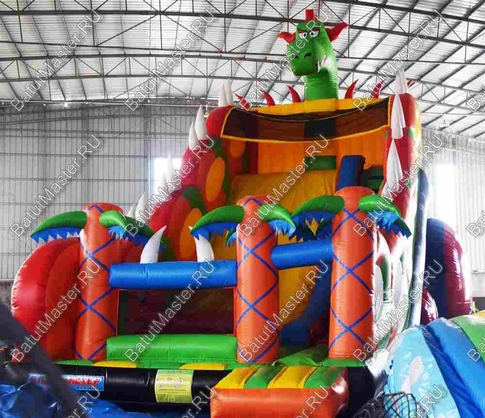 Батут-горка "Дракон 2", 11*6*9 м