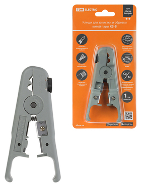Клещи КЗ-В, зачистка и обрезка витой пары UTP/SFTP регулир. нож, «МастерЭлектрик» TDM SQ1003-0201