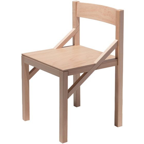 Минималистичный стул Geo из светлого дерева | Купить в Hallberg.ru