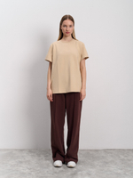 Костюм женский трикотажный "Волна" коричневый