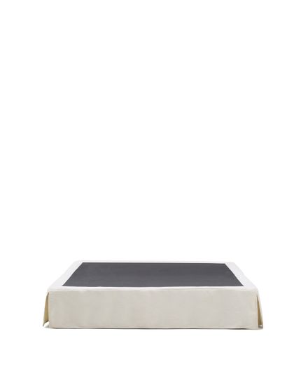 Основание кровати Jaira со съемным чехлом из белого шенилла для матраса 160 х 200 см