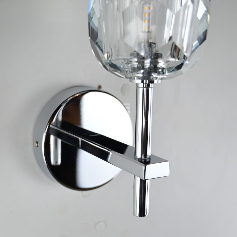 Бра Boule De Cristal Single Sconce Chrome By Imperiumloft