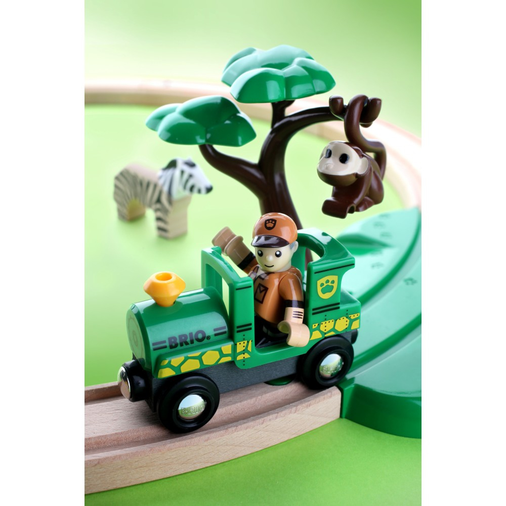 Brio - World Деревянный железнодорожный набор Safari 33720
