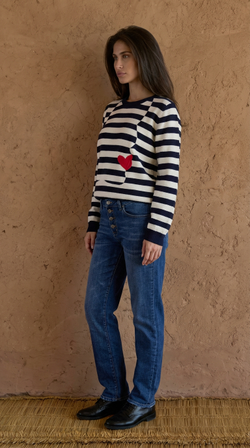 Джемпер LeoUgo в полоску