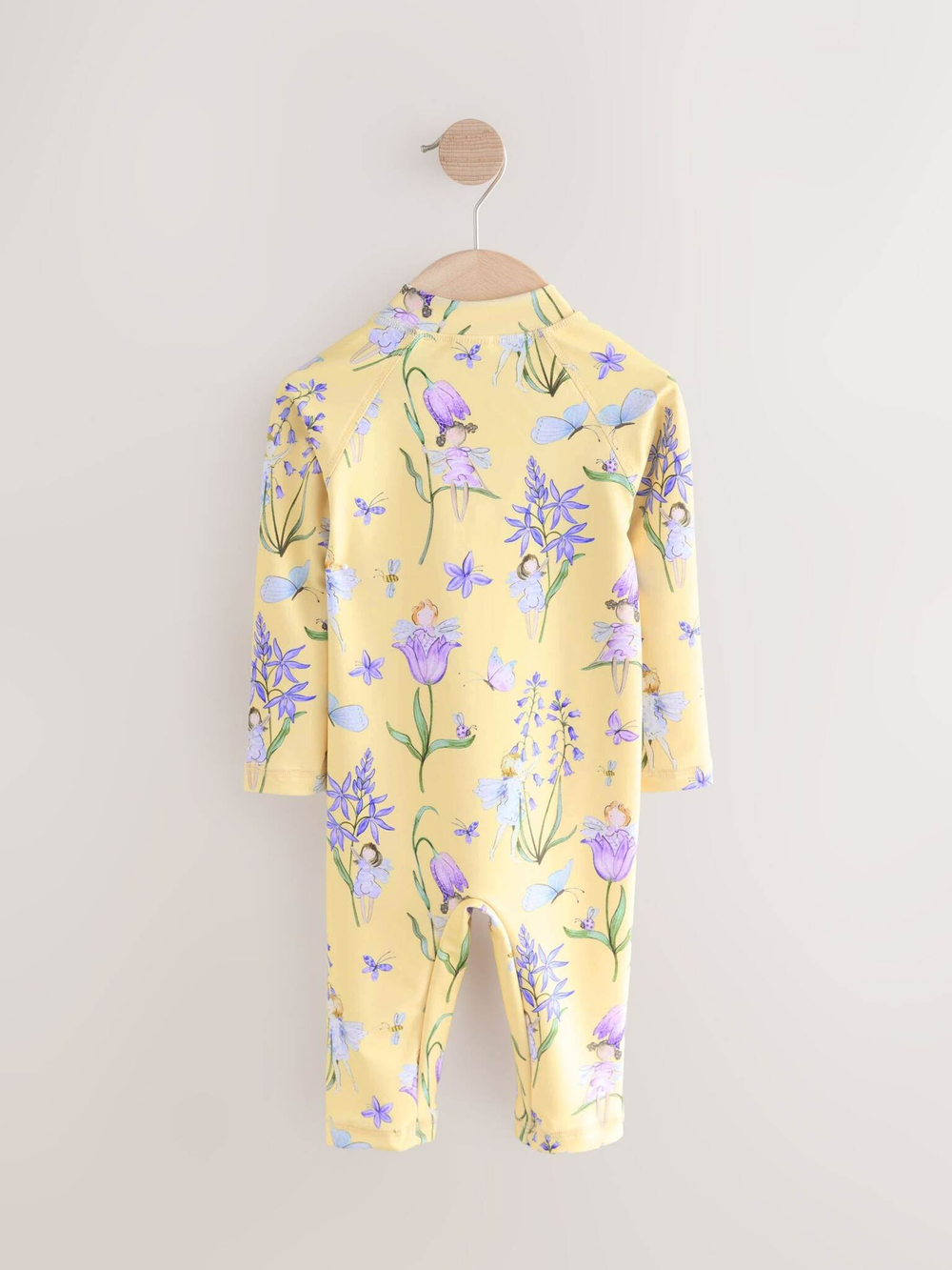 Купальник слитный и кепка в комплекте для девочки Next AB7-030, Светло-желтый