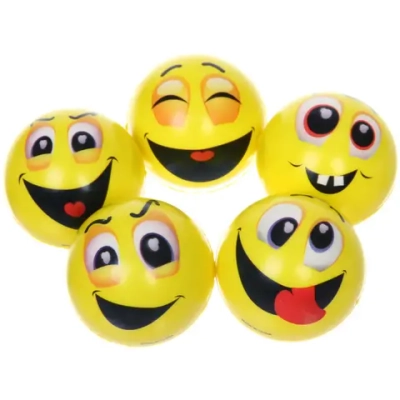 Мяч 7,6 см «Смайл» (антистресс), микс СТИКЕР НА ВЛОЖЕНИЕ
