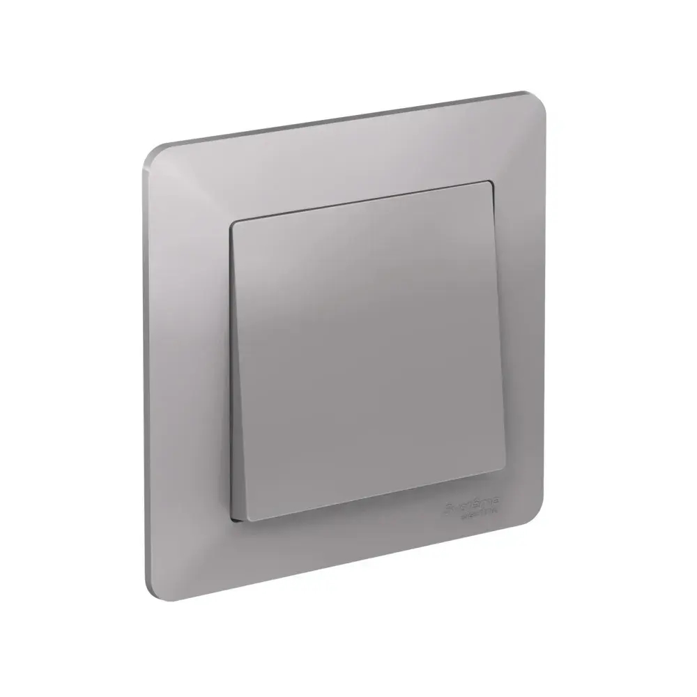 ATLASDESIGN AIR 1-постовая РАМКА, АЛЮМИНИЙ/дымчатый черный