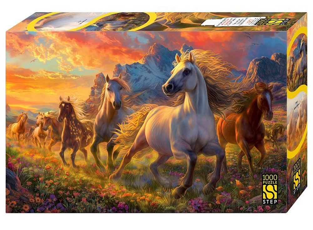 Пазлы 1000 элементов 480*680мм. "Табун"