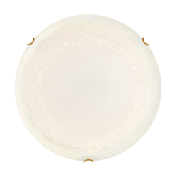 7602/BL SNOK SN 000 Светильник стекло/белое/золото LED 24Вт 4000K D300 IP20 AMMONITE