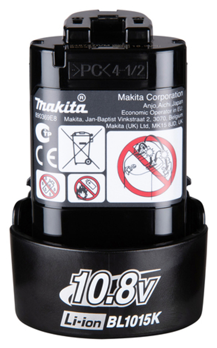 Аккумулятор BL1015K Makita 1913U9-9 Li-ion 10.8 Вольт, 1.5 Ач
