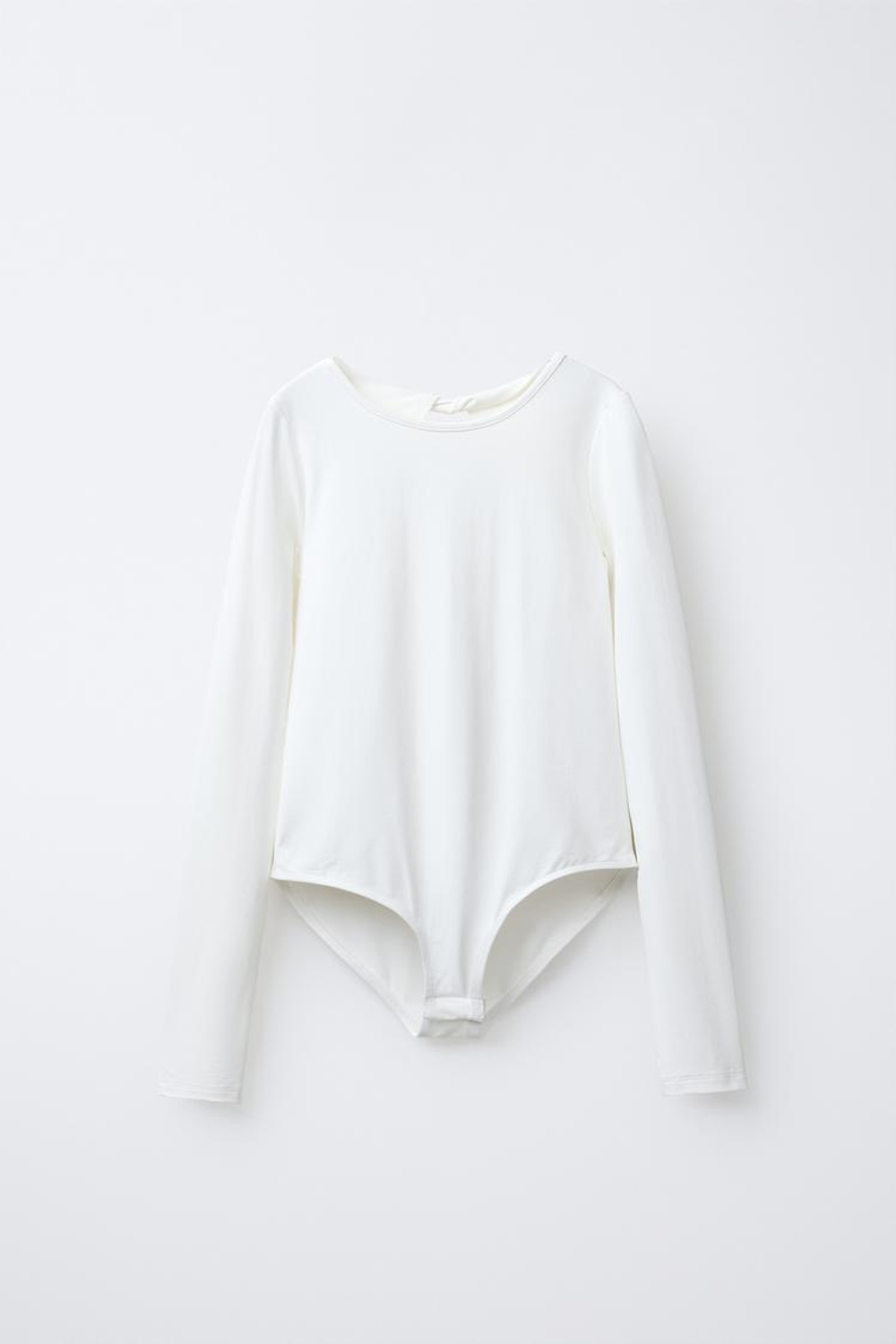 ZARA БОДИ ИЗ ПОЛИАМИДА С ВЫРЕЗАМИ, БЕЛЫЙ