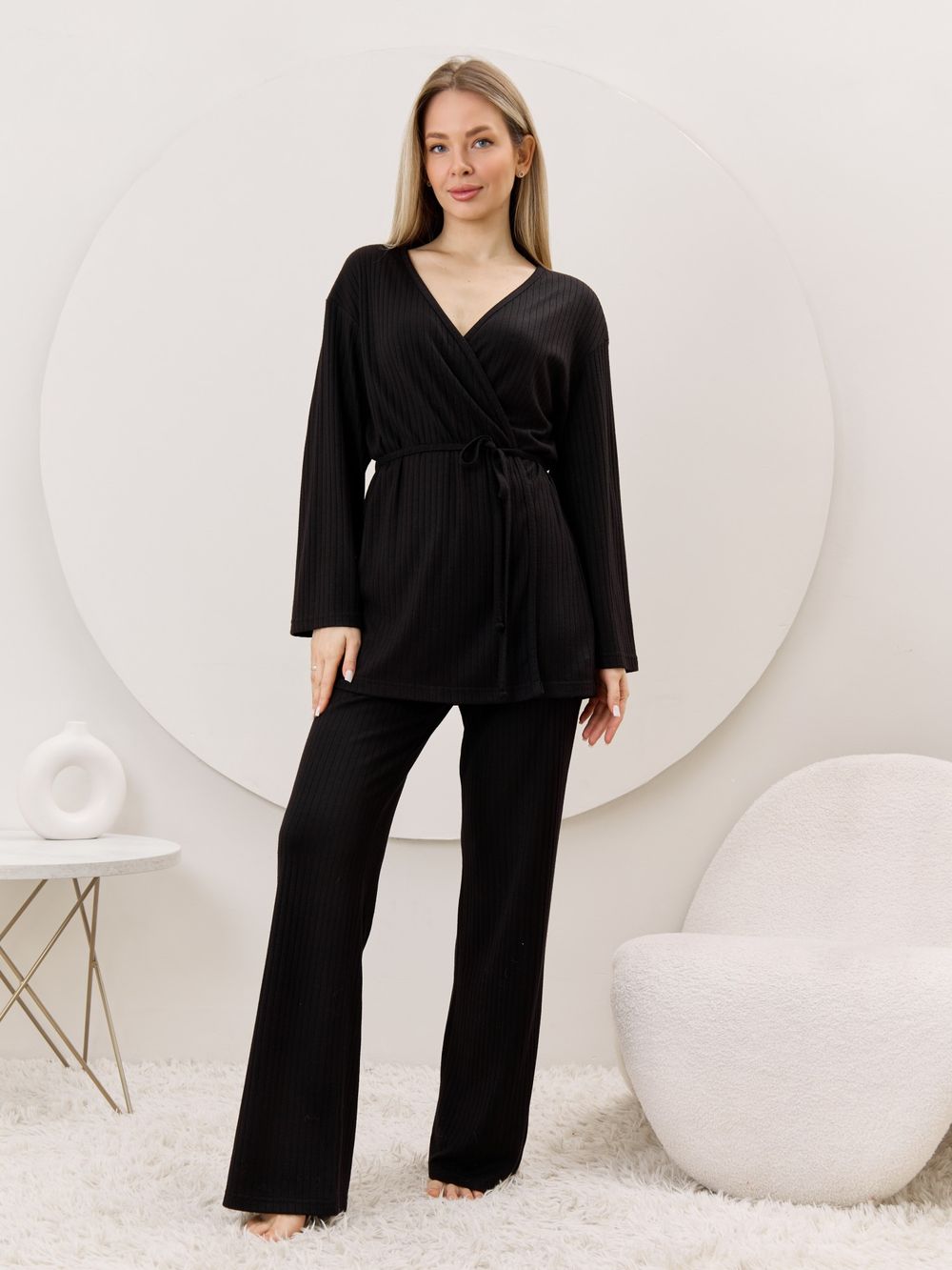 Кардиган-кимоно Эвила-1 Виотекс ЧЁРНЫЙ