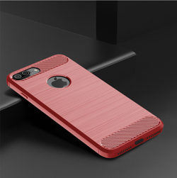 Чехол для iPhone 8 Plus цвет Red (красный), серия Carbon от Caseport