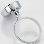 Мыльница настенная, Frap, стекло, нержавеющая сталь, хром, F1602