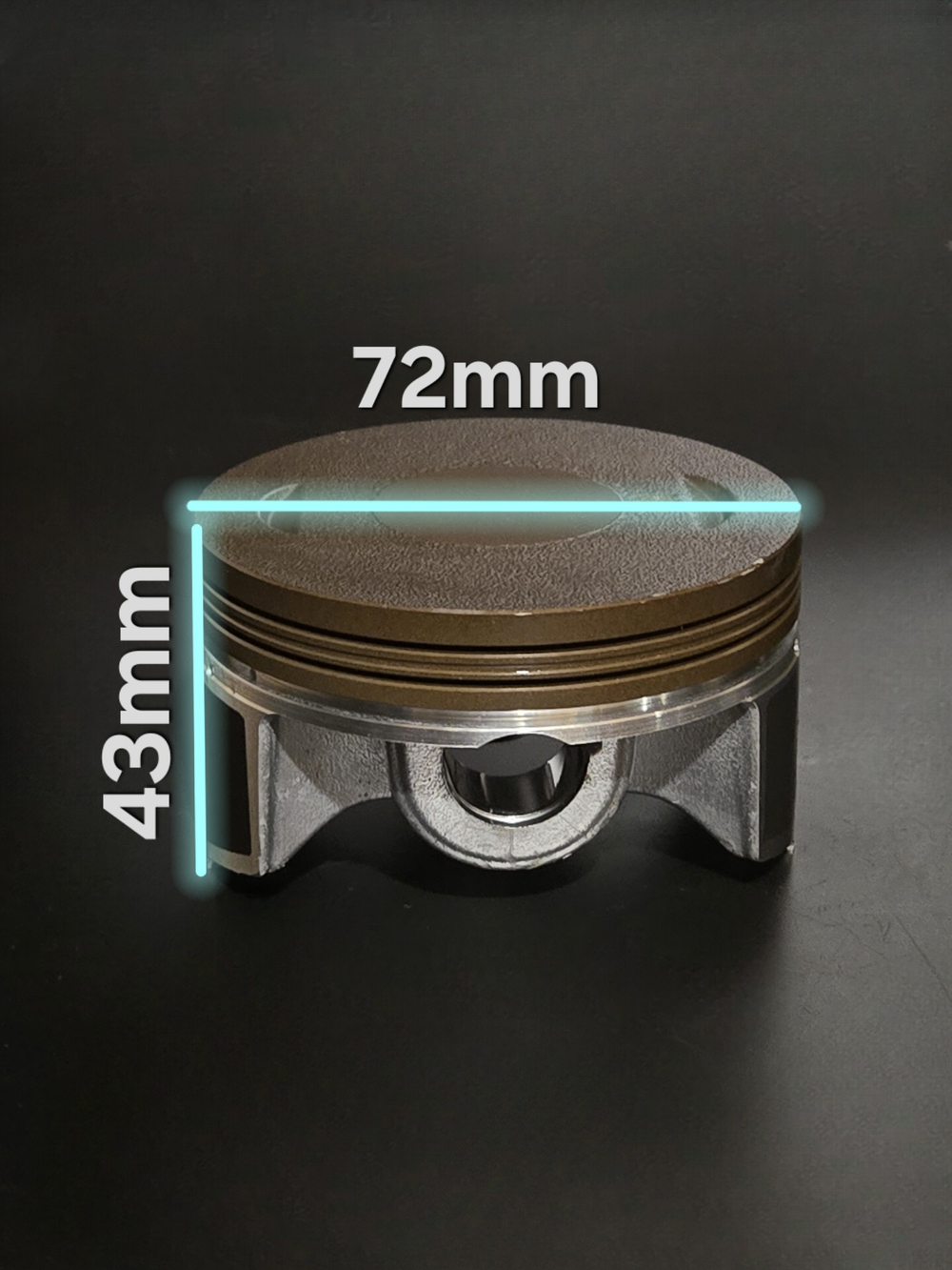 поршневая (цпг) 172FMM 250 кубов 2 клапана (72мм, тефлон)