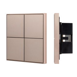 INTELLIGENT ARLIGHT Кнопочная панель KNX-304-23-IN Champagne (BUS, Frame) (IARL, IP20 Металл, 2 года) 039669
