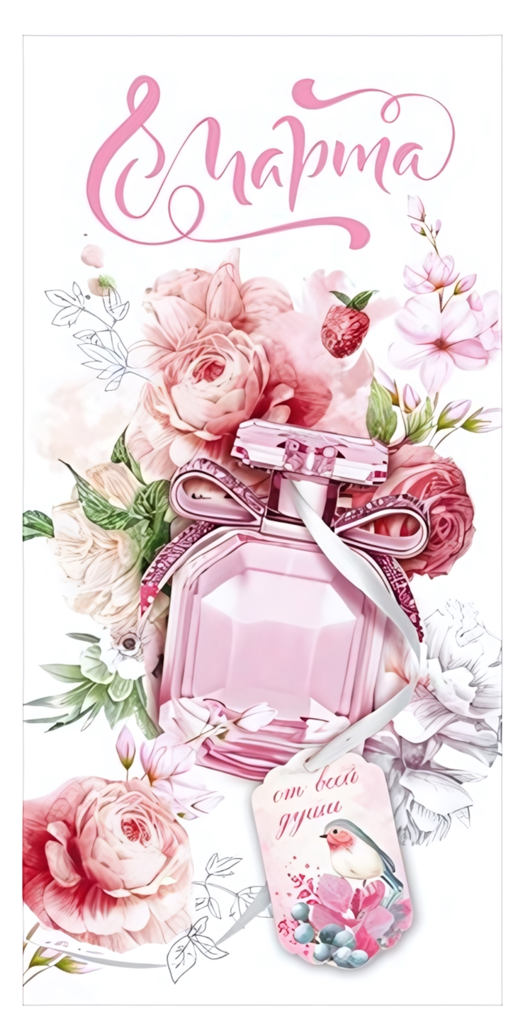 Конверт для денег: "8 Марта. С Праздником весны!" 95.947