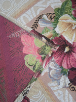 Покрывало гобеленовое Букетик с мальвами 2-спальный (180х200)