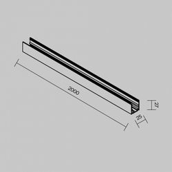 Профиль-держатель Maytoni  O-TR002OH-P-B2M