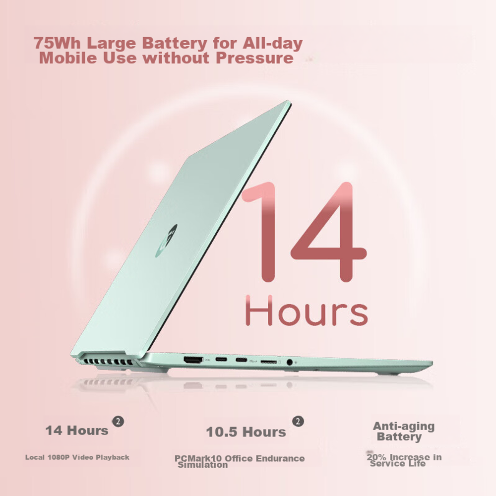 Ультрабук для работы и учебы ASUS A Bean 14 Air High-Performance AI Ultra-Thin (Upgraded R9 8945H, 32GB RAM, 1TB Storage, 2.8K 120Hz OLED), Blue, M5406ADOL Win11+Русская клавиатура