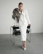 Жакет «Бублик» в жемчужном