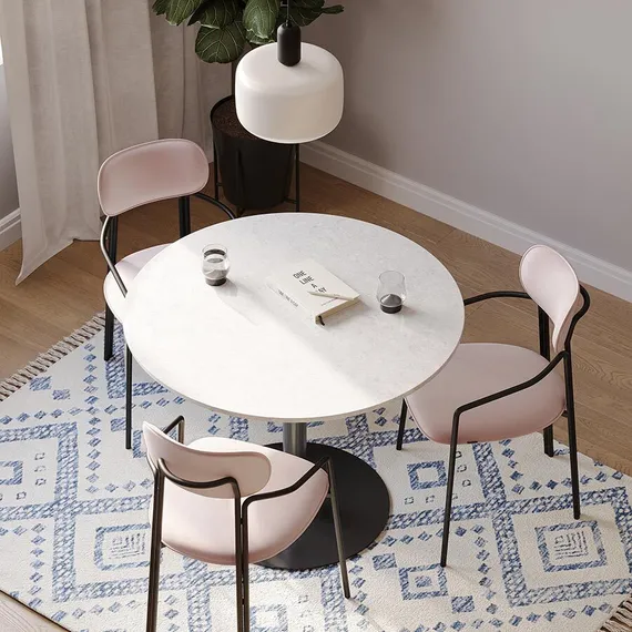 Стул Ror, Round, розовый велюр