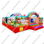 Коммерческий надувной батут " Веселый зоопарк" 6*6*2,6 м