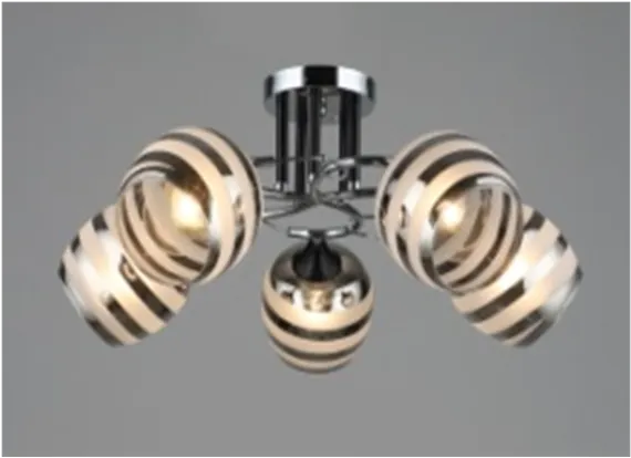 3789/5 CH+BK (2) Люстра (RL)