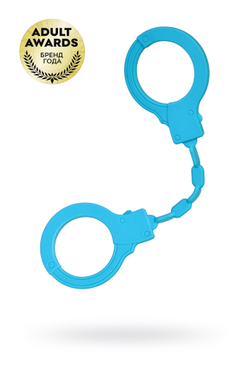 Силиконовые наручники A-Toys by TOYFA Celet, силикон, голубые, 33 см
