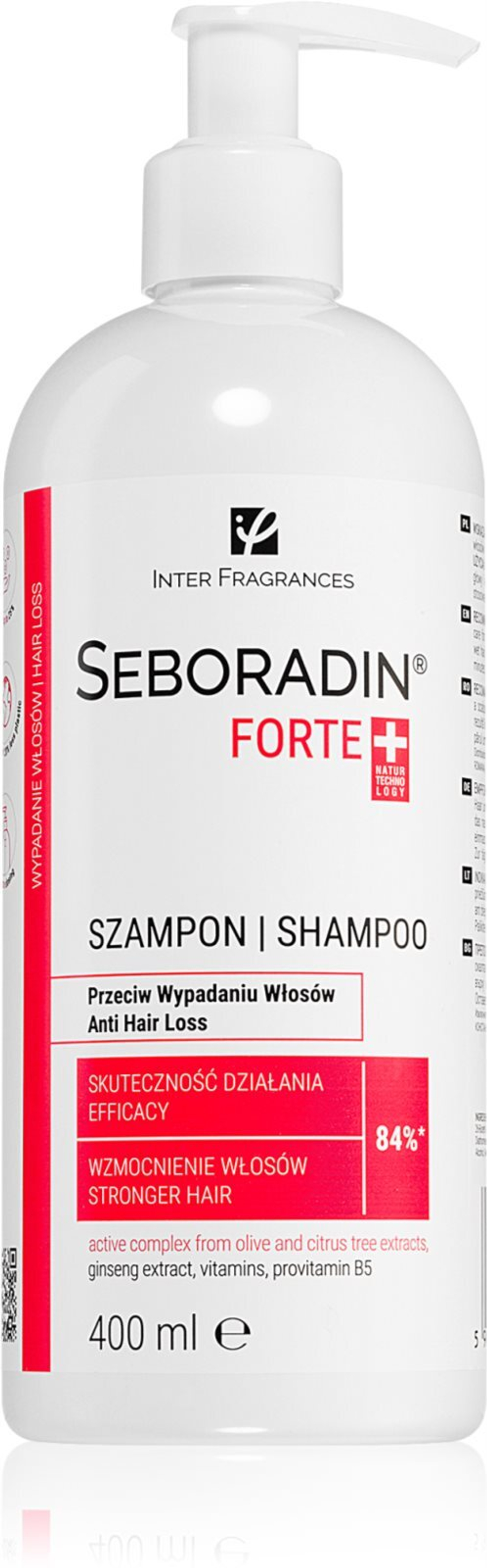 Seboradin Forte - шампунь против выпадения волос /   400  ml  / GTIN 5902751586527