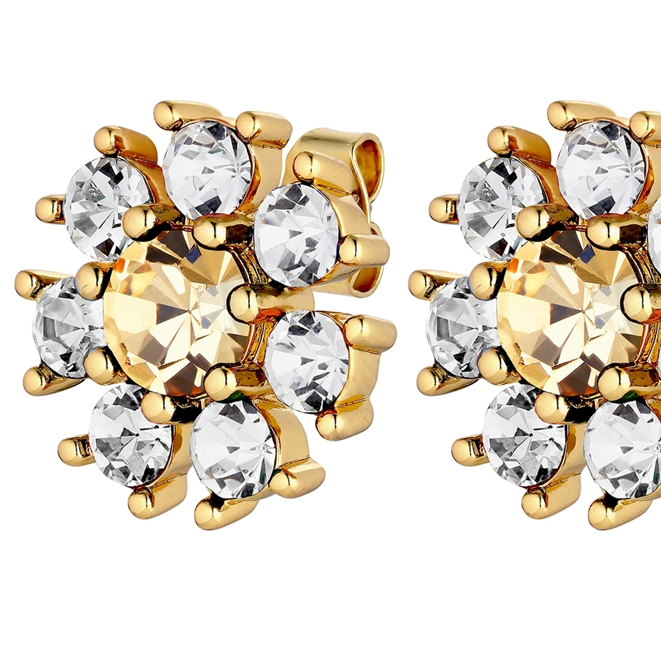 Серьги Dyrberg Kern AUDE SG GOLDEN / CRYSTAL 430070