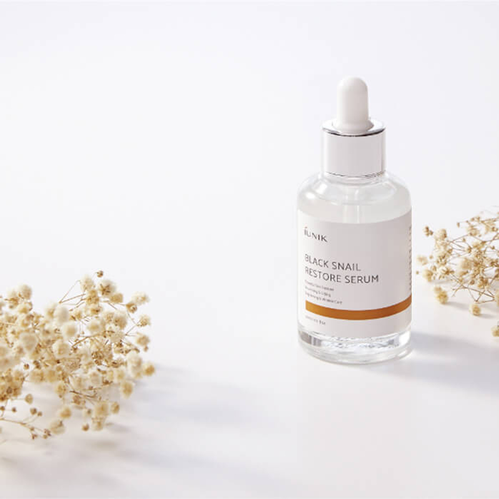 IUNIK Black Snail Restore Serum cыворотка с муцином черной улитки для обновления кожи