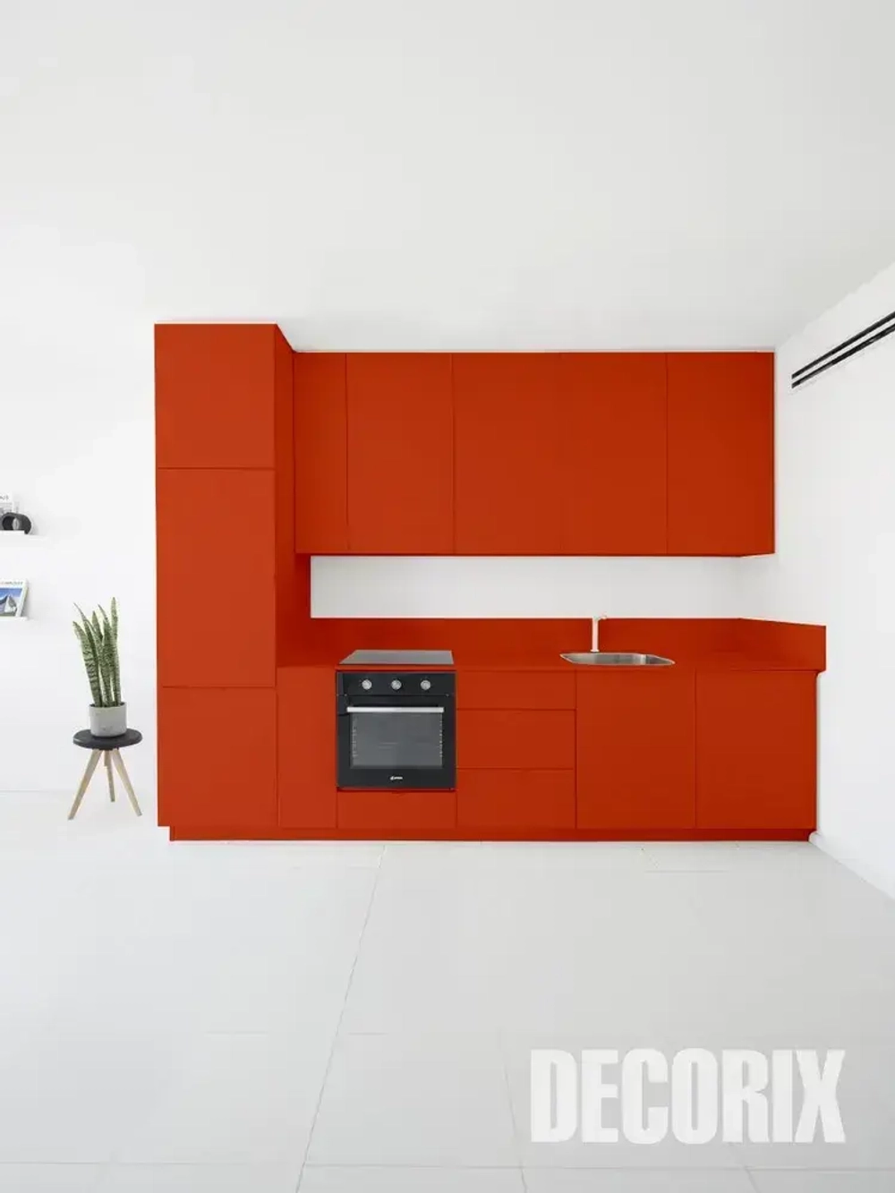 Краска оранжевая в баллончике глянцевая акриловая DECORIX - эмаль аэрозольная для любых поверхностей 520 мл