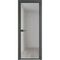 Алюминиевая дверь 1AХ серая ночь стекло матовое