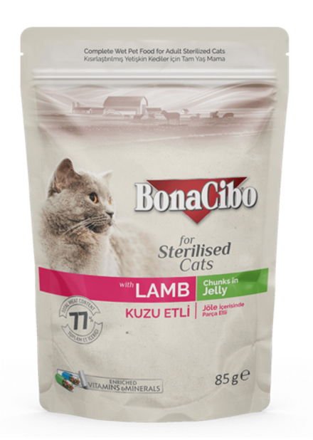 Bonacibo Chunks Lamb Sterilised