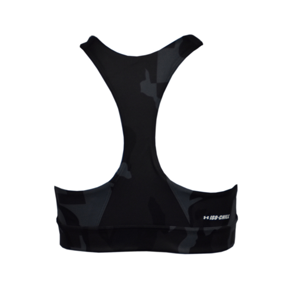 Теннисный бюстгальтер Under Armour Womens Iso Chill Team Mid Bra - black