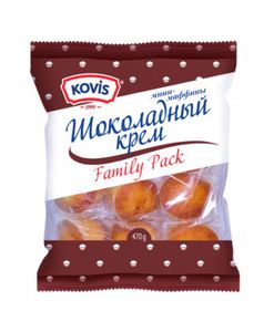 МИНИ-КЕКС KOVIS МАФФИНЫ КРЕМ ШОКОЛ 470ГР