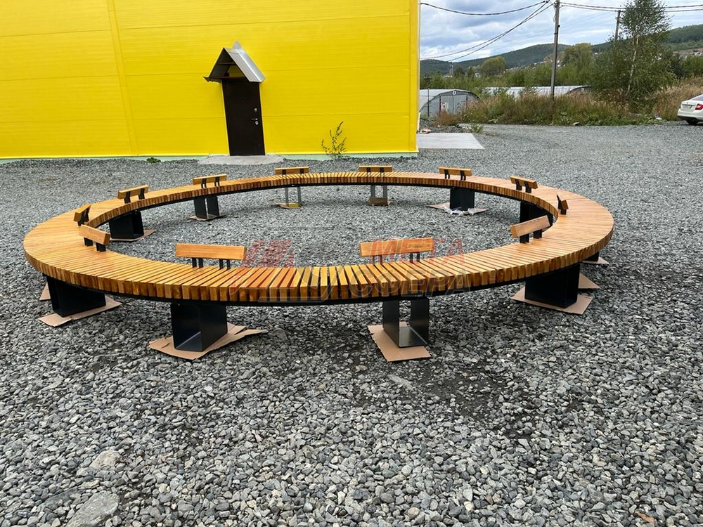 Скамейка Дуга радиусная