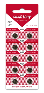 Элемент питания Smartbuy AG7 ВL/10 (комплект 10 шт)