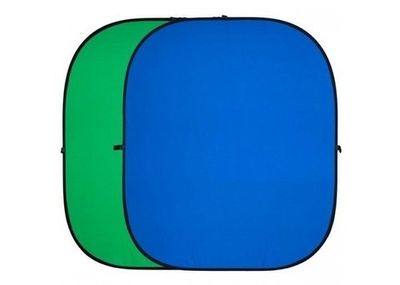 Складной фон FST BP-025 Хромакей зеленый/синий 100х150