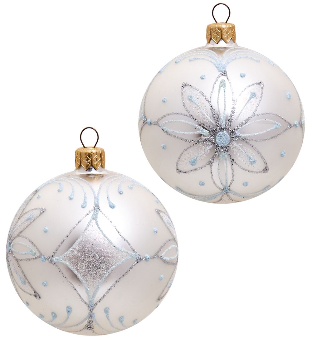 Элита НФШ-1206/2 Набор ел.украшений Шар 2шт «Рождественская звезда» 80 мм