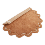 Стираемый коврик Nattiot Sweet April Toffee (Ø110 см), хлопок, коричневый