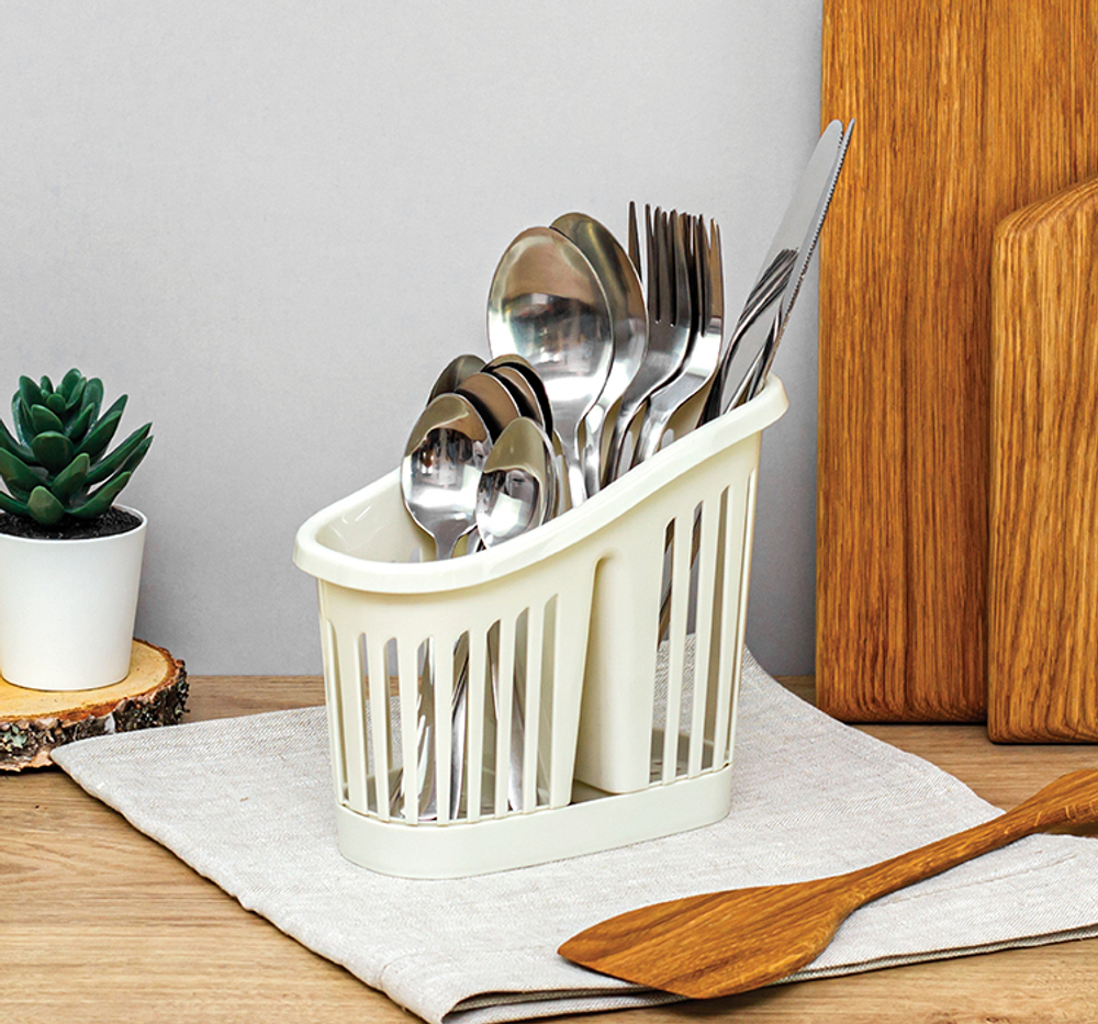 Сушилка для столовых приборов 2х секционная М1165