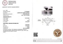 Лабораторно-выращенный бриллиант Кр-57 5.20-5.22 мм D/VVS2 0.53 ct