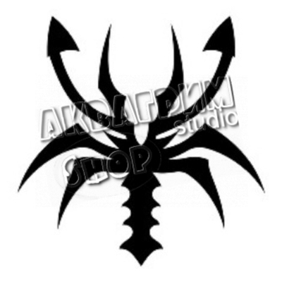 Трафарет для блеск тату "Скорпион