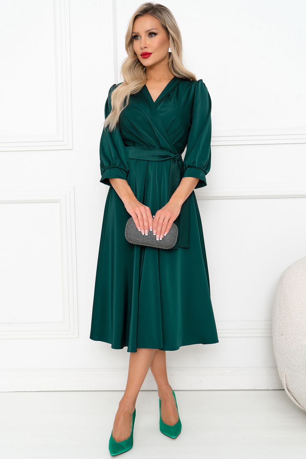 Платье Аскания (изумруд) Р11-1203 Nikol (Акция)