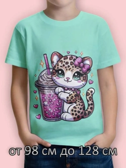 Футболка для садика и школы.девочка.1шт.